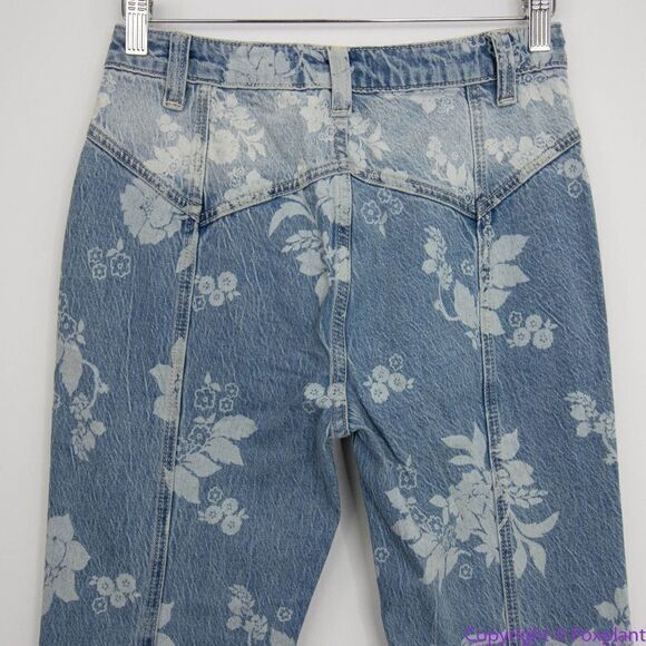 NEW Free‎ People We The Free Naiomi floral print flare jeans, 27 - Picture 9 of 14